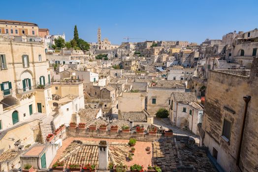 Architecture of the Sassi of Matera, Basilicata, Italy