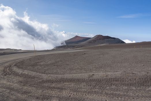 Lunar landscape of the Mount Etna, Sicily, Italy