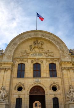 Paris, France - April 22, 2019 - Les Invalides is a complex of buildings containing museums and monuments, all relating to the military history of France.