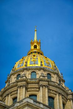 Paris, France - April 22, 2019 - Les Invalides is a complex of buildings containing museums and monuments, all relating to the military history of France.