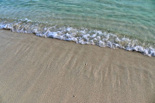 Stunning indian ocean waves at the beaches on the paradise island seychelles.