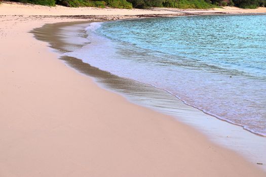 Stunning indian ocean waves at the beaches on the paradise island seychelles.