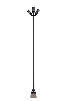 Street light pole isolated on a white background, with clipping path.