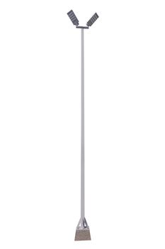 Street light pole isolated on a white background, with clipping path.