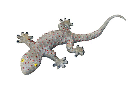 gecko toy, big awesome gecko lizard, gecko isolated white