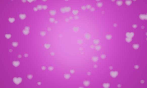 Abstract love pink heart gradient texture.Gradation color pink light Valentine's Day background. 3D Rendering.