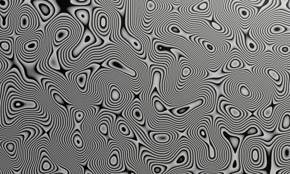 Black and white Damascus steel knife material texture use for background and wallpaper. Modern abstract blurred color futuristic.