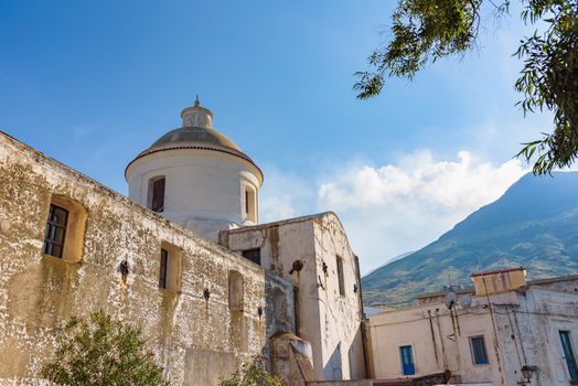 Church of San Vincenzo Ferreri in Stromboli village, Aeolian Islands, Italy