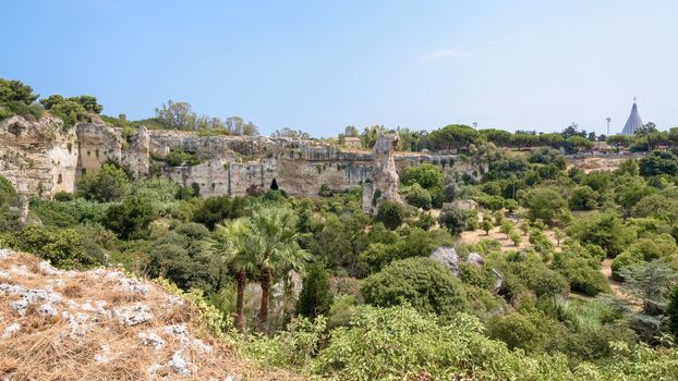 Latomia of Paradise in Neapolis Archaeological Park in Syracuse, Sicily, Italy