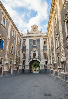 Gateway Porta Uzeda in Catania, Sicily, Italy