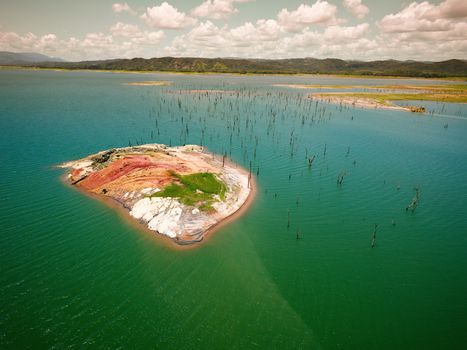 Aerial View of Gatun Lake, Panama Canal