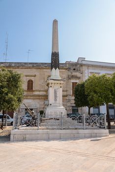 World War II Memorial in Alberobello, Apulia, Italy