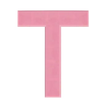 Isolate strawberry chocolate letter, alphabet on white background, love and valentine concept