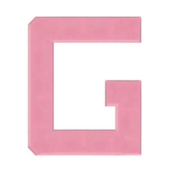 Isolate strawberry chocolate letter, alphabet on white background, love and valentine concept