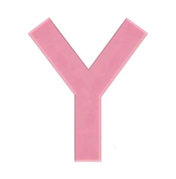 Isolate strawberry chocolate letter, alphabet on white background, love and valentine concept