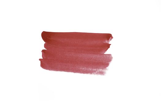  Water Color Red  paint isolate on white background