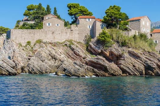 St. Stephen's island off the coast of Montenegro, resort