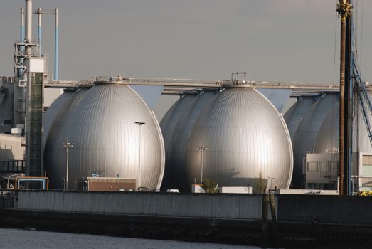 Storage tanks in Oil Depot