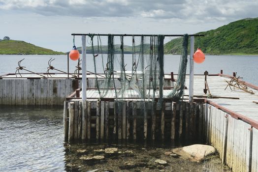 Fishing Nets Drying At Red Bay, Labrador