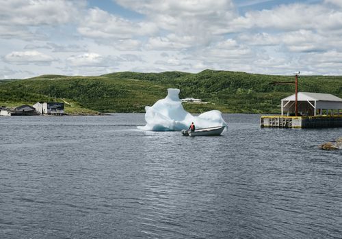 Scenic View At Red Bay Harbour, Labrador