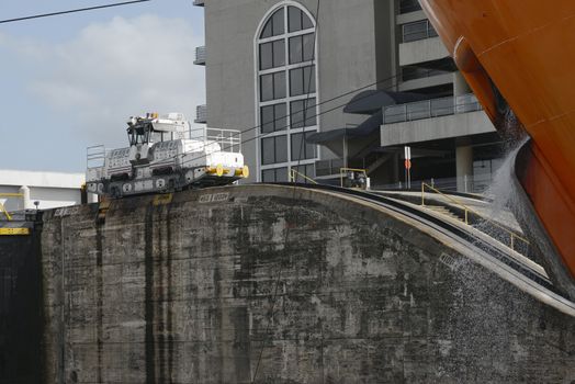 Miraflores Locks at Panama Canal, Panama