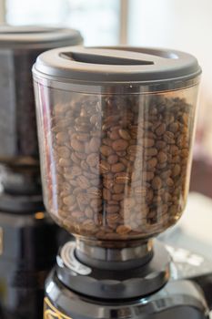 coffee grinder in coffee shop.