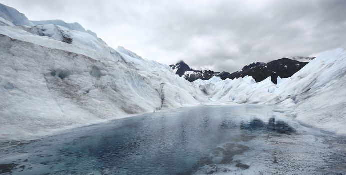 Lake in Mendenhall Glacier, Alaska