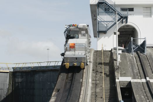 Miraflores Locks At Panama Canal, Panama