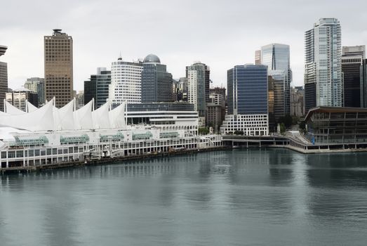 View of the harbour of Vancouver City, Canada