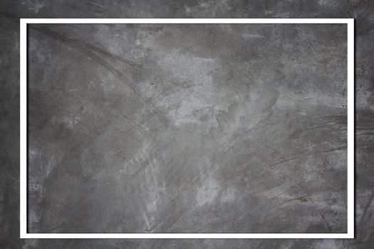 Creative white paper frame on concrete texture background, vintage and retro concept
