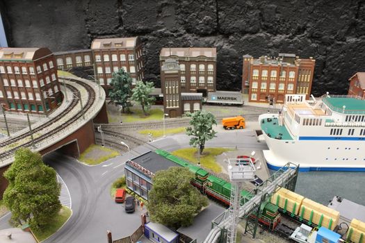 Toy city in a small size, very beautiful and realistic