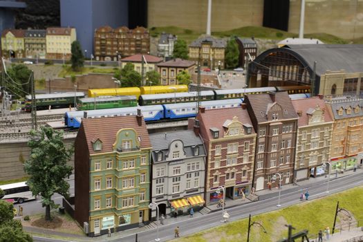 Toy city in a small size, very beautiful and realistic