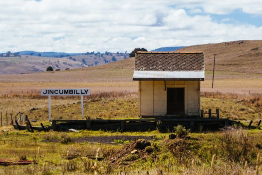 Old Jincumbilly Station, now disused and falling into disrepair near Bombala in New South Wales, Australia