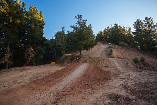 The popular Bright mountain bike park in Victoria, Australia