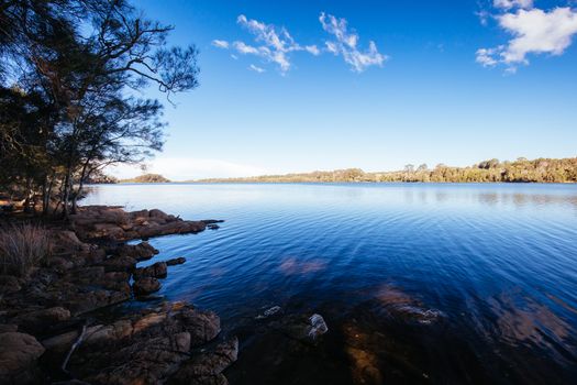 Lake Mummuga walk from Bodalla Park Rest Area near Narooma in New South Wales, Australia