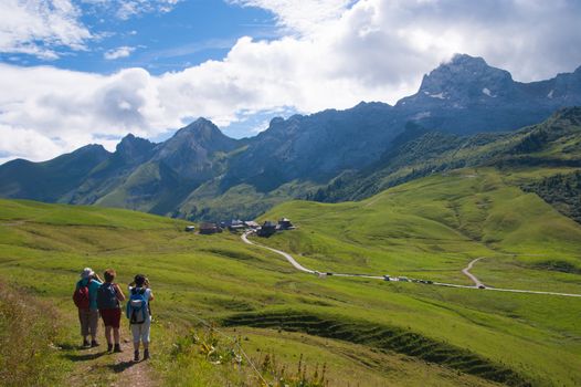 col ds annes,le chinaillon,grand bornand,haute savoie,france