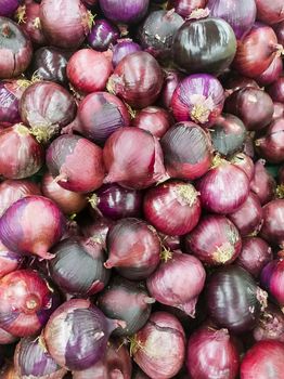 Shallots in market