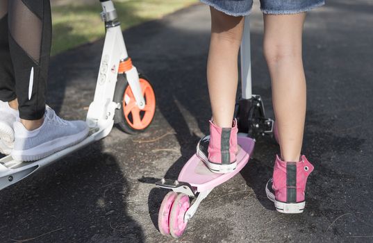 Child on a Scooter