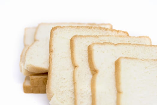 Sandwich bread isolated on white background