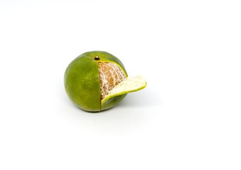 Orange fruit isolated on white background