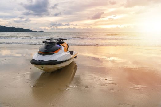 Jet ski parking on the Beach