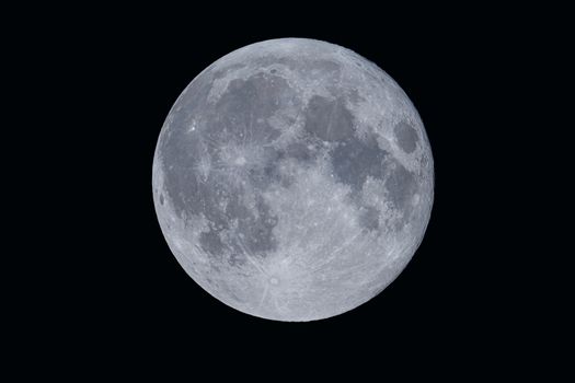 Full moon on the dark night