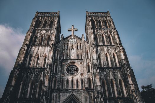 Saint Joseph Cathedral in Hanoi City, a popular free tourist attraction for both local people and foreigners