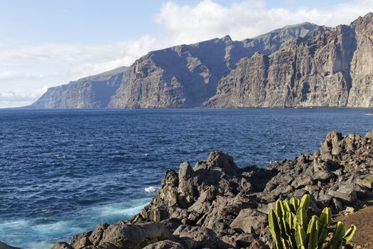 Los Gigantes - a cliff at tenerife