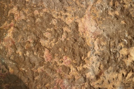damage rust copper granite stone surface of cave for interior wallpaper and background