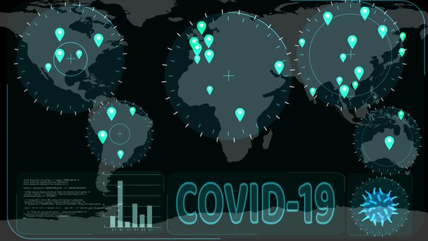 crisis of Covid 19 virus and radar scanning to detected in country has spread all over world