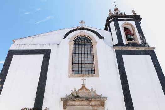 architectural detail of the Church of Saint Peter (Sao Pedro) in Obidos, Portugal