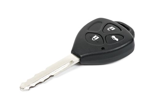 Car key isolated on white background with clipping path