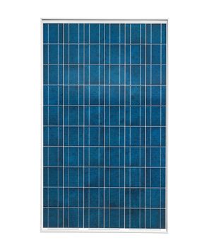 Solar panel isolated on white background with clipping path