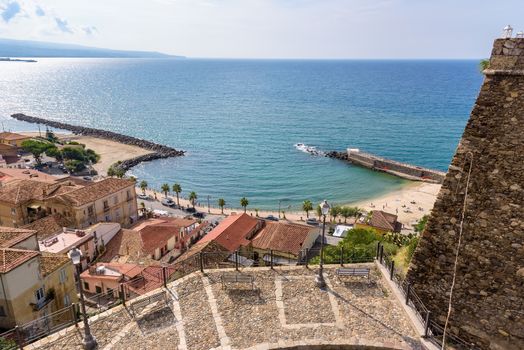 Aerial view of picturesque Pizzo town, Calabria, Italy